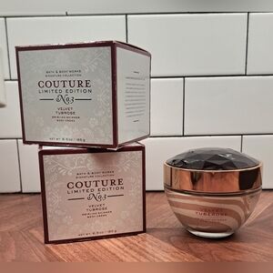 (3) Bath & Body Works Velvet Tuberose Swirling Shimmer Body Creme W/ Jewel Lid.